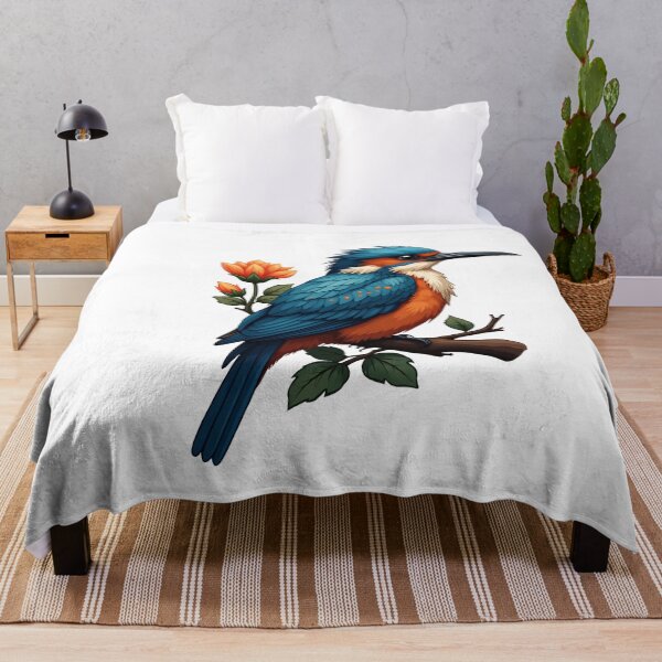 Item preview, Eurasian Kingfisher on a Branch designed and sold by shellnot.