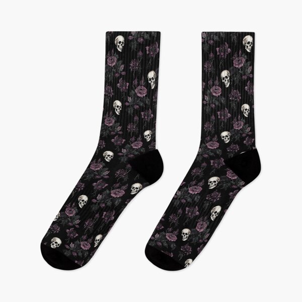 Item preview, Gothic purple floral  designed and sold by VioletSky-Arts.