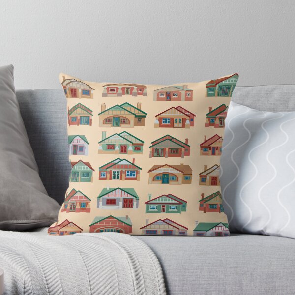 Californian Bungalows (on sandstone) Throw Pillow
