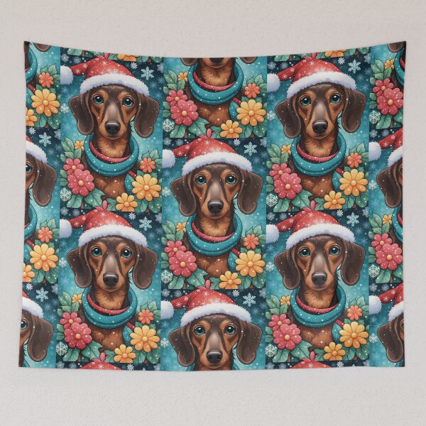 Item preview, Charming Dachshund Winter Bliss designed and sold by Mechanical-Artt.