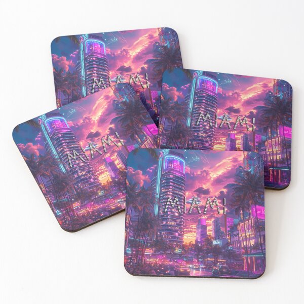 Item preview, Miami Cyberpunk anime designed and sold by FuturiTravel.