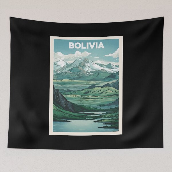Item preview, Bolivia, Travel Art designed and sold by PinkandP.