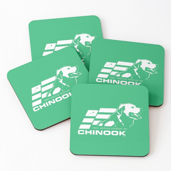 Item preview, Chinook: Great American Adventure Dog (B&W for dark backgrounds) designed and sold by ChinookOA.