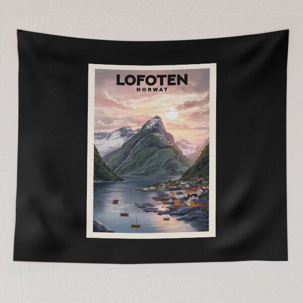 Item preview, Lofoten (Norway), Travel Art designed and sold by PinkandP.