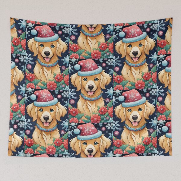 Item preview, Golden Retriever Winter Bliss designed and sold by Mechanical-Artt.