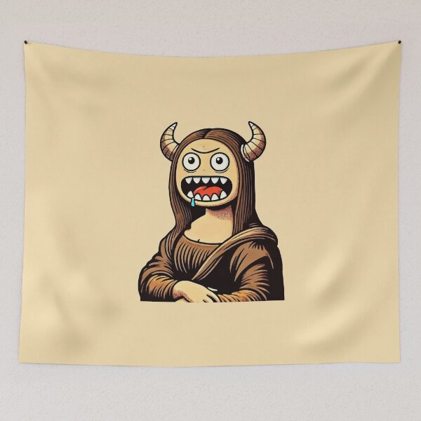Item preview, Mona Mouth Lisa designed and sold by HipsterAnimals.