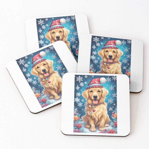 Item preview, Golden Retriever Festive Whimsy designed and sold by Mechanical-Artt.