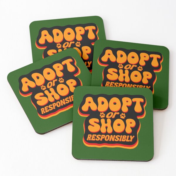 Item preview, Adopt or Shop Responsibly Black and Orange designed and sold by Rubymcc.