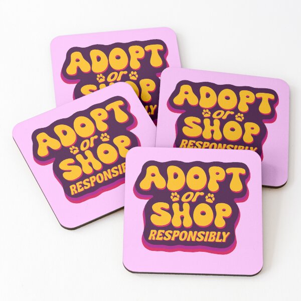 Item preview, Adopt or Shop Responsibly Purple and Pink designed and sold by Rubymcc.