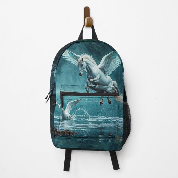 Item preview, Pegasus Landing in a Pond designed and sold by Skye Ryan-Evans.