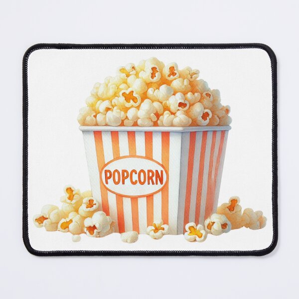 Item preview, Popcorn in Striped Bucket Illustration designed and sold by Little Care Studio.