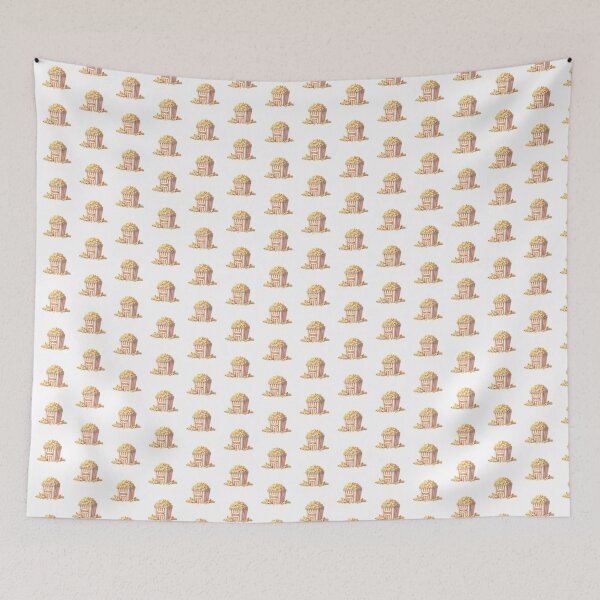 Item preview, Popcorn in Striped Bucket Illustration designed and sold by Little Care Studio.