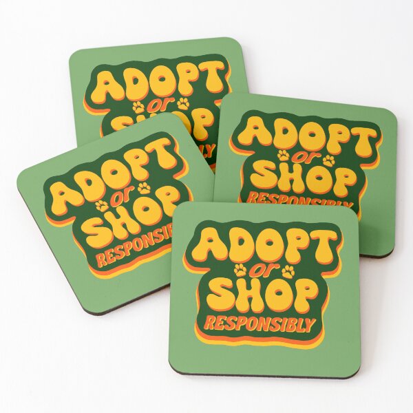 Item preview, Copy of Adopt or Shop Responsibly Purple and Pink designed and sold by Rubymcc.