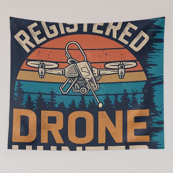 Item preview, Drone Hunter Blue designed and sold by Random Designs.