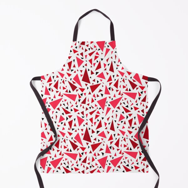 Item preview, crimson red triangles on white retro background designed and sold by fuzzyfox.