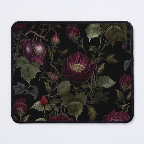 Item preview, Dark maroon floral pattern designed and sold by VioletSky-Arts.