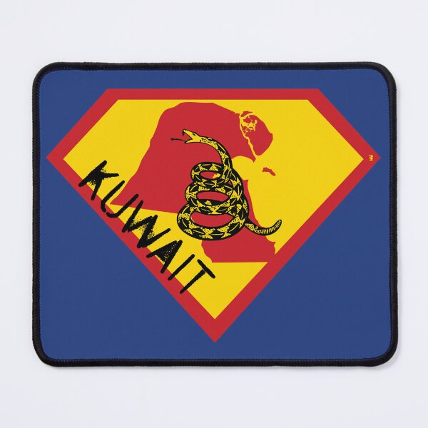 Item preview, KUWAIT Spell Out - Freedom Is The Superpower - Gadsden Snake Flag - Dont Tread On Me SUPERHERO design designed and sold by pelagio.