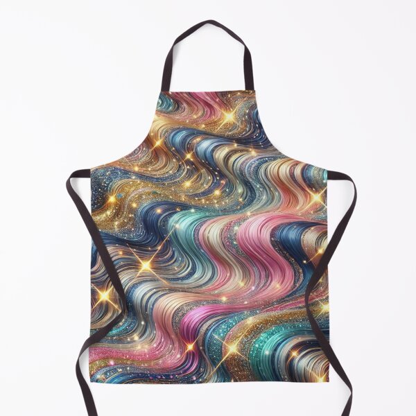 Item preview, Sparkling Glitter Waves – Multicolored Shimmer Pattern designed and sold by StarLeopard.
