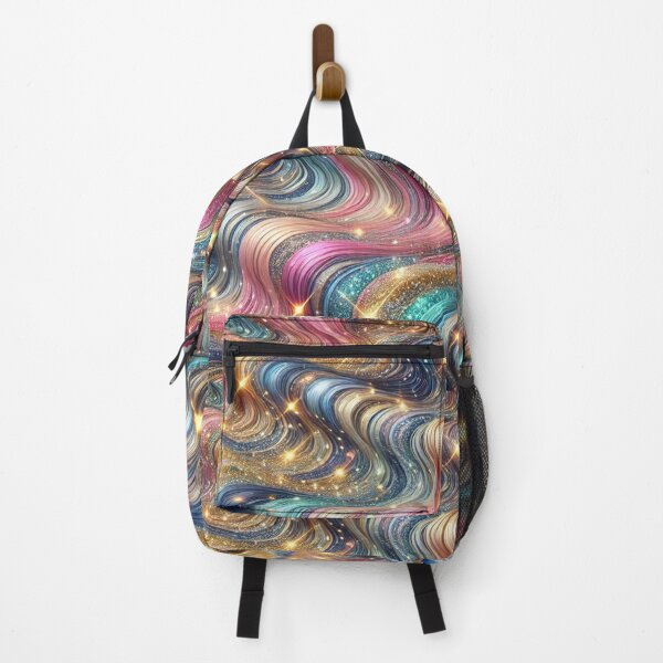 Item preview, Sparkling Glitter Waves – Multicolored Shimmer Pattern designed and sold by StarLeopard.