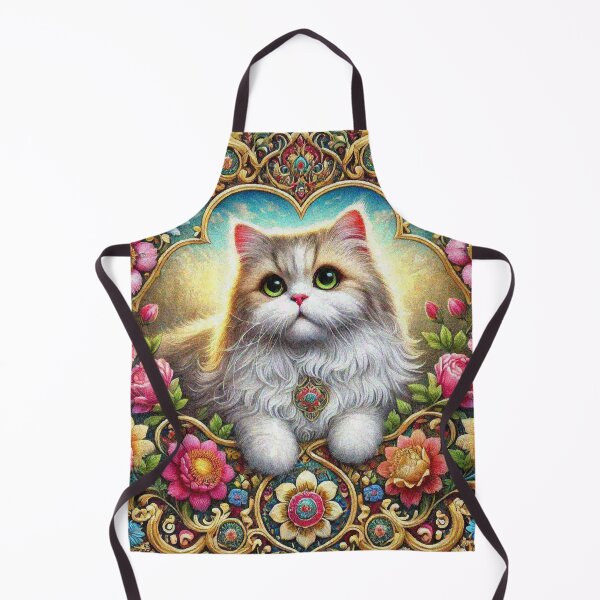 Item preview, Persian Cat in Beautiful Floral Zen Flower Garden designed and sold by Illuministique.