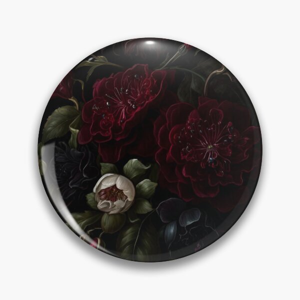 Item preview, Dark burgundy floral  designed and sold by VioletSky-Arts.