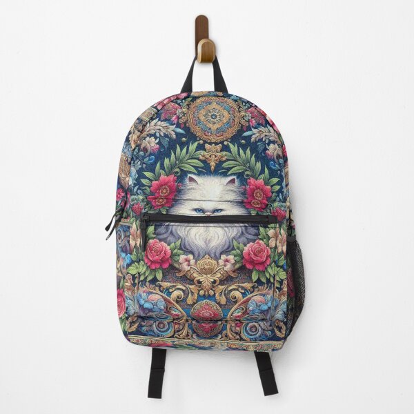 Item preview, Persian Cat in Beautiful Floral Zen Flower Garden designed and sold by Illuministique.