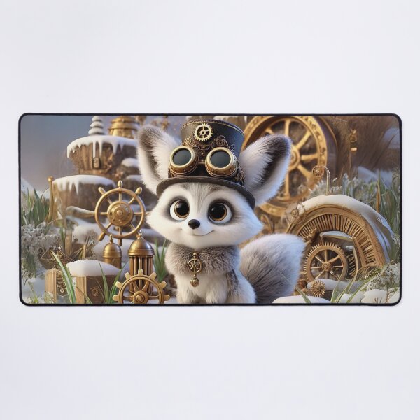 Item preview, Steampunk Marble Fox designed and sold by Sillytoe.
