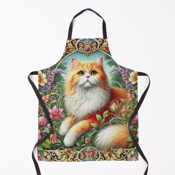 Item preview, Persian Cat in Beautiful Floral Zen Flower Garden designed and sold by Illuministique.