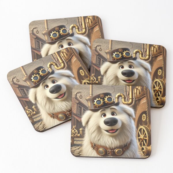 Item preview, Steampunk Maremma Sheepdog designed and sold by Sillytoe.