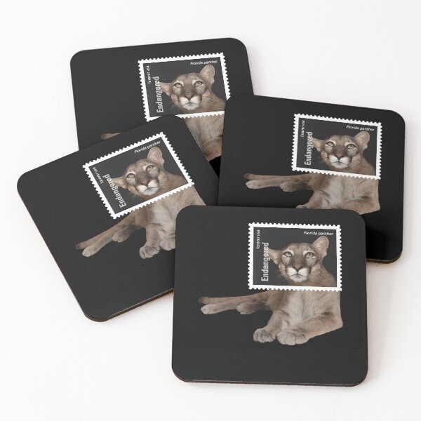 Item preview, Stamp Framed Florida Panther designed and sold by webvein.