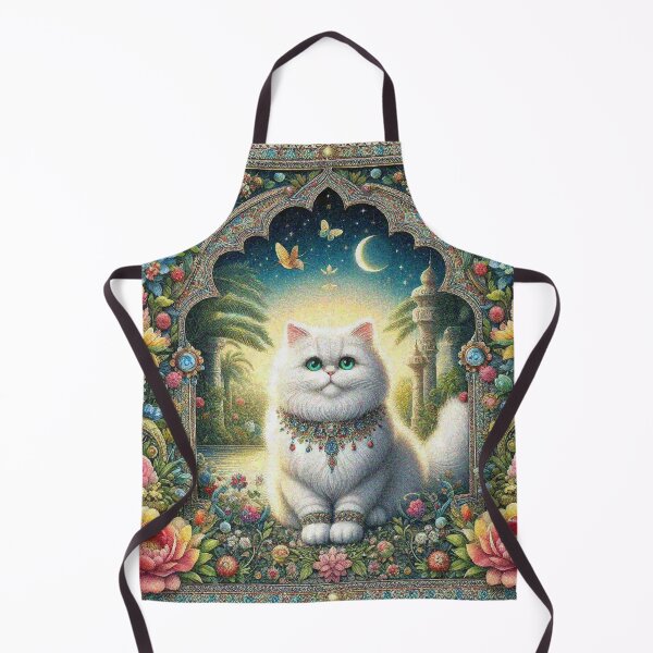 Item preview, Persian Cat in Beautiful Floral Zen Flower Garden designed and sold by Illuministique.