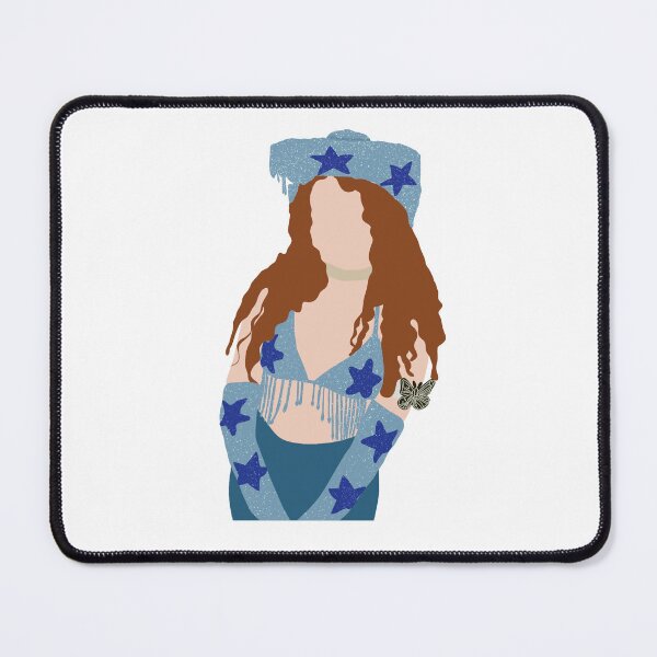 Item preview, blue star cowgirl hat chappell roan doodle designed and sold by spicystylesco.