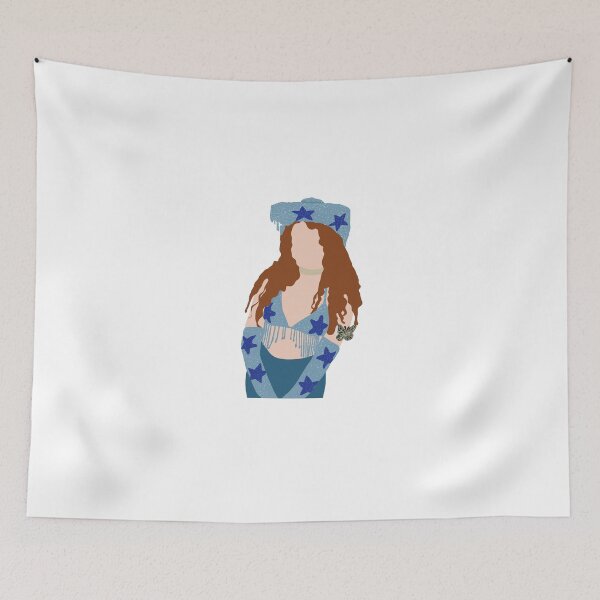 Item preview, blue star cowgirl hat chappell roan doodle designed and sold by spicystylesco.