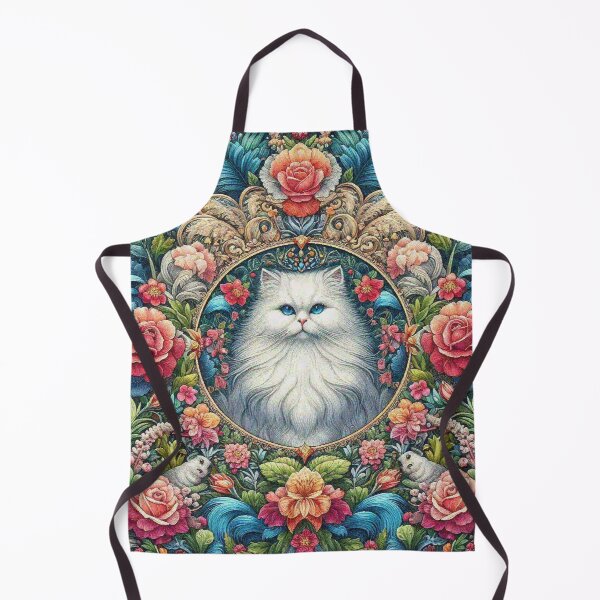 Item preview, Persian Cat in Beautiful Floral Zen Flower Garden designed and sold by Illuministique.