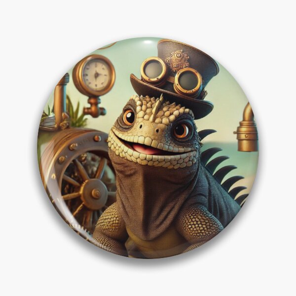 Item preview, Steampunk Marine Iguana designed and sold by Sillytoe.