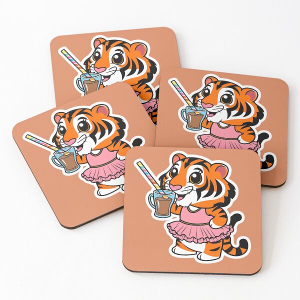 Item preview, Tiger having Tea | Tea-Lovers | I want my tea | Gobble Gala  designed and sold by Kids GobbleGala.