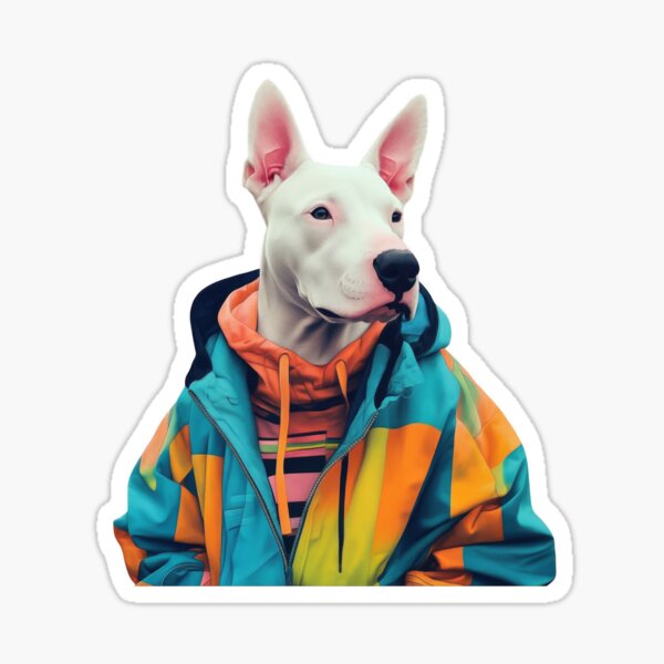 Item preview, Trendy Bull Terrier in Vibrant Streetwear designed and sold by SakkharinT-Cad.