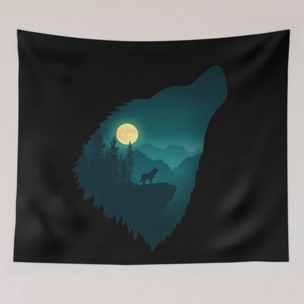 Item preview, Wolf Howling at Night designed and sold by svarupa.