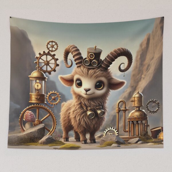 Item preview, Steampunk Markhor designed and sold by Sillytoe.