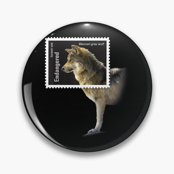 Item preview, Stamp Framed Mexican Gray Wolf designed and sold by webvein.