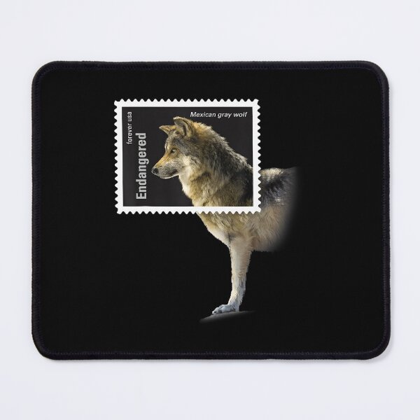 Item preview, Stamp Framed Mexican Gray Wolf designed and sold by webvein.