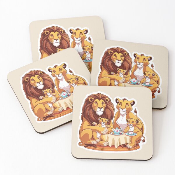 Item preview, Family - The lion having Tea | Tea-Lovers | I want my tea | Gobble Gala  designed and sold by Kids GobbleGala.