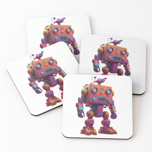Item preview, Orange and Pink Robot designed and sold by UNK-Fatigues.