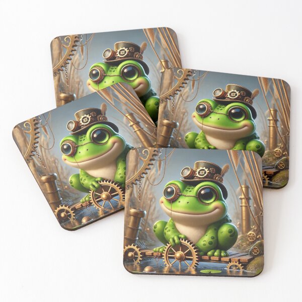 Item preview, Steampunk Marsh Frog designed and sold by Sillytoe.