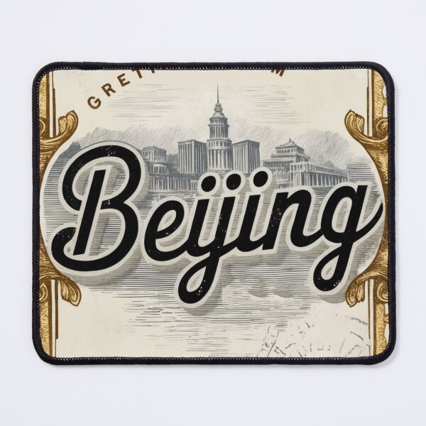 Item preview, Greetings from Beijing China Vintage Travel Retro Postcard Design designed and sold by TravelPostcardGems.
