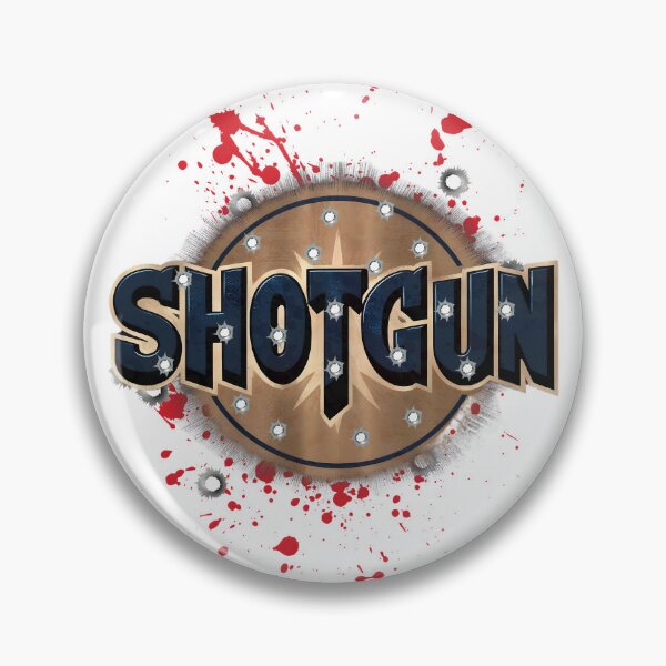 Item preview, Shotgun Design with Bullet Holes designed and sold by RvinJo8.