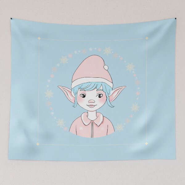Item preview, Sienna the Christmas Elf designed and sold by Sweet Bliss Art.