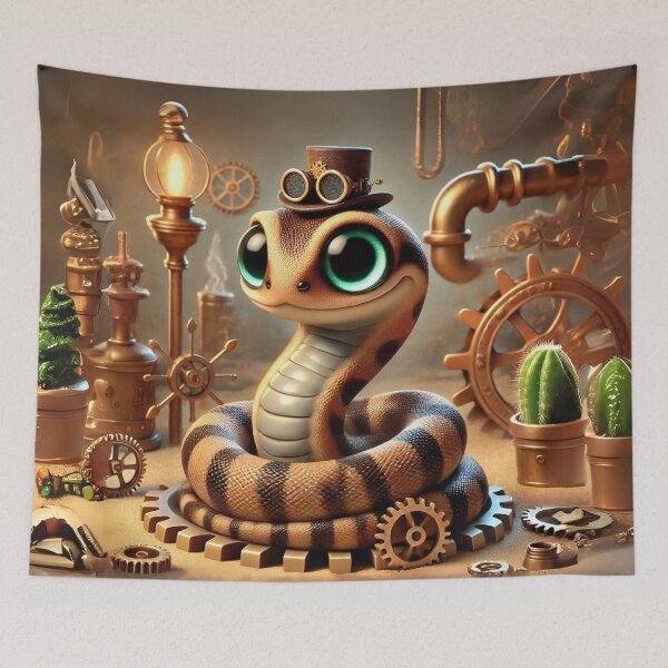 Item preview, Steampunk Massasauga designed and sold by Sillytoe.