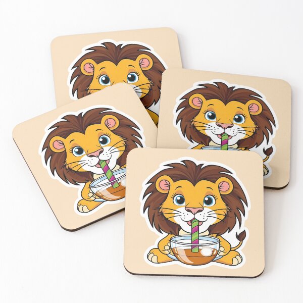 Item preview, Lion having Tea | Tea-Lovers | I want my tea | Gobble Gala  designed and sold by Kids GobbleGala.