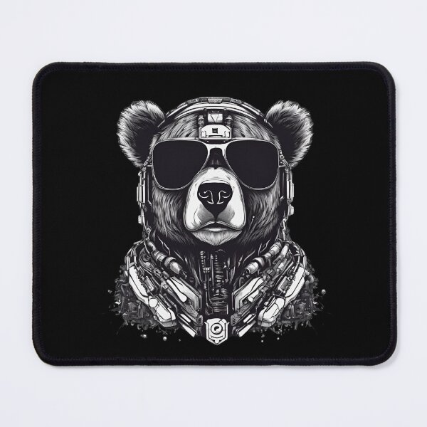 Item preview, Cybernetic bear in sunglasses, Summer ! dark Anime designed and sold by DONandEK.
